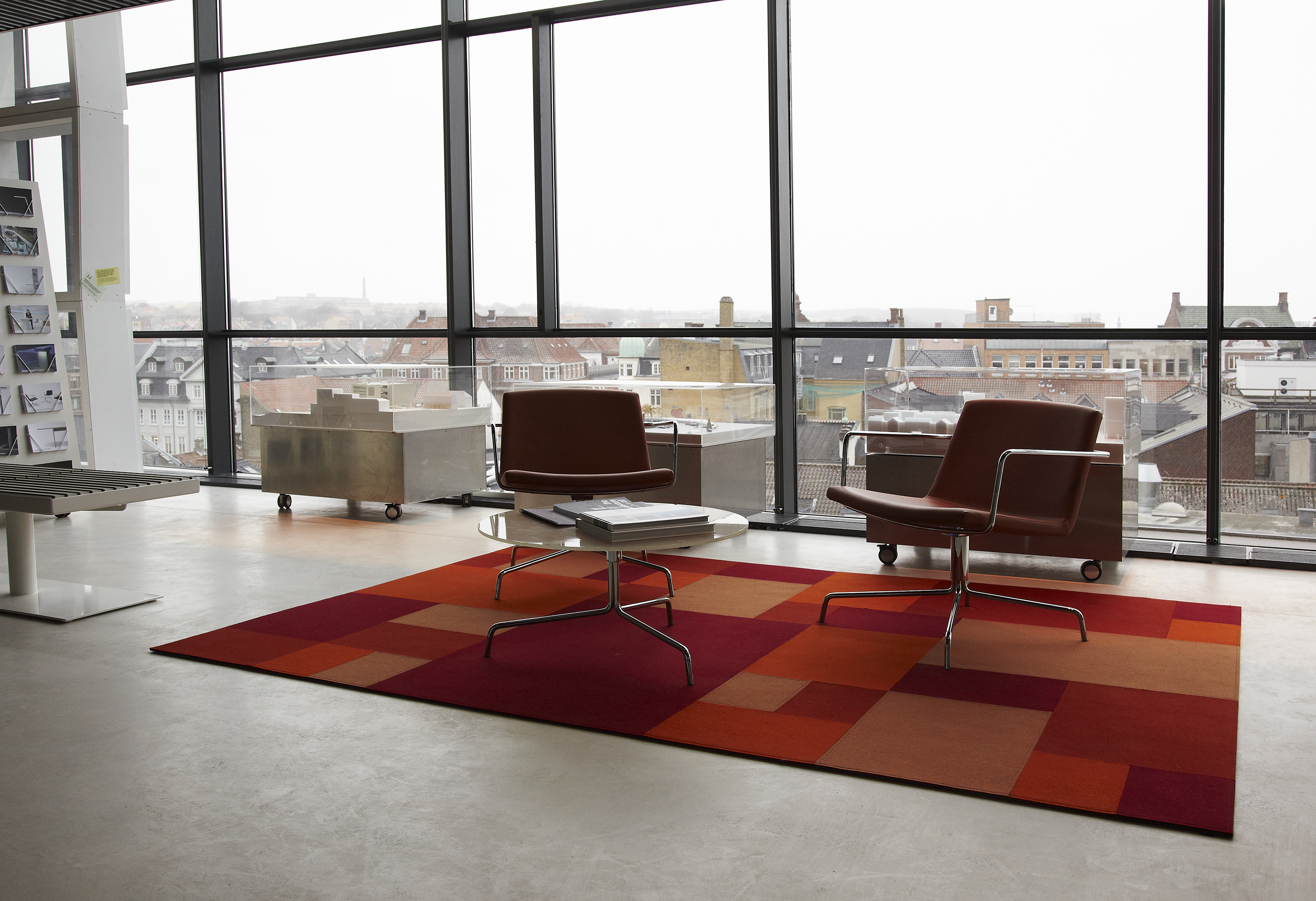 Filttæppe design afloor rød